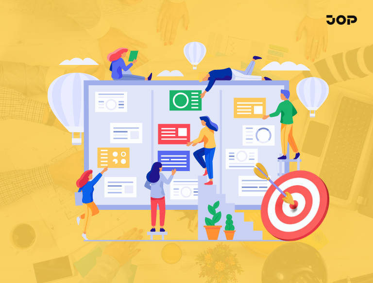 A project manager reviewing team OKRs on a digital dashboard using OKR software to track progress and align goals across the team.