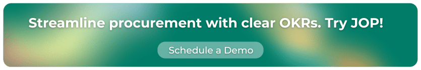 Streamline procurement with clear OKRs. Try JOP!