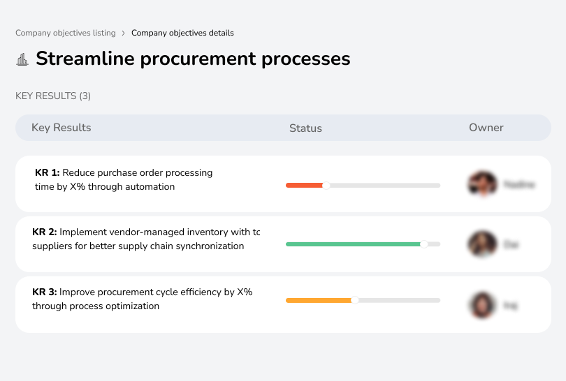 Optimize procurement for smoother operations.
