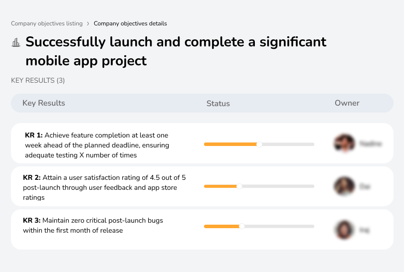 Deliver and launch a major mobile app successfully.