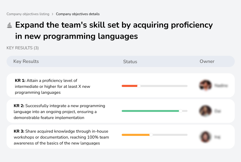 Strengthen team skills with new programming languages.