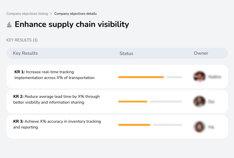 Improve transparency across the supply chain.
