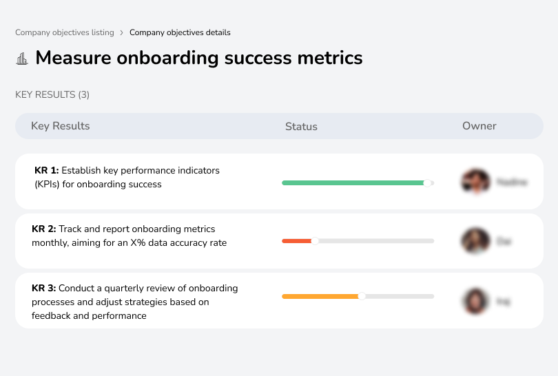 Track and analyze onboarding effectiveness.
