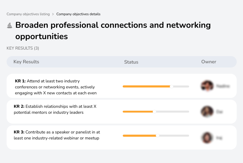 Expand networking opportunities for career growth.