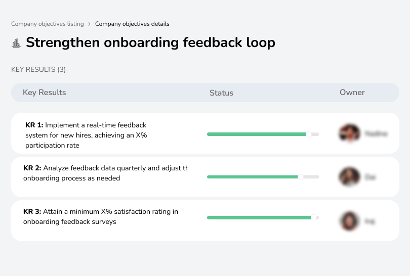Improve feedback collection during onboarding.
