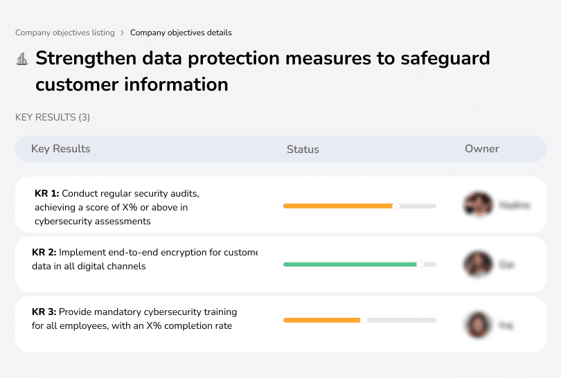 Improve security to protect customer data.
