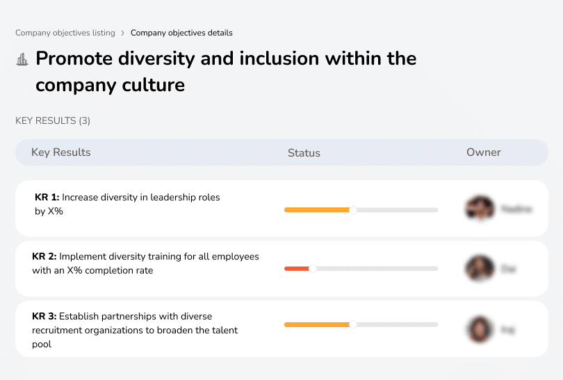 Increase diversity in leadership, offer diversity training, partner with recruiters.
