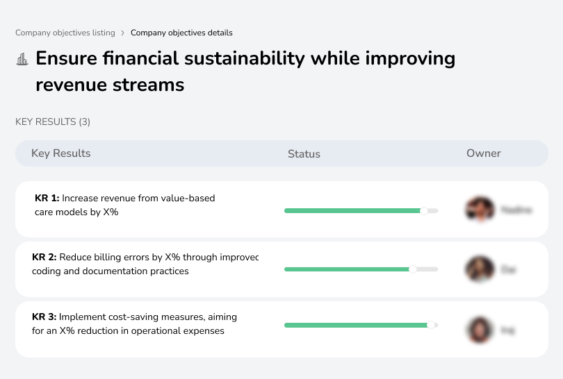 Strengthen financial sustainability and revenue growth.