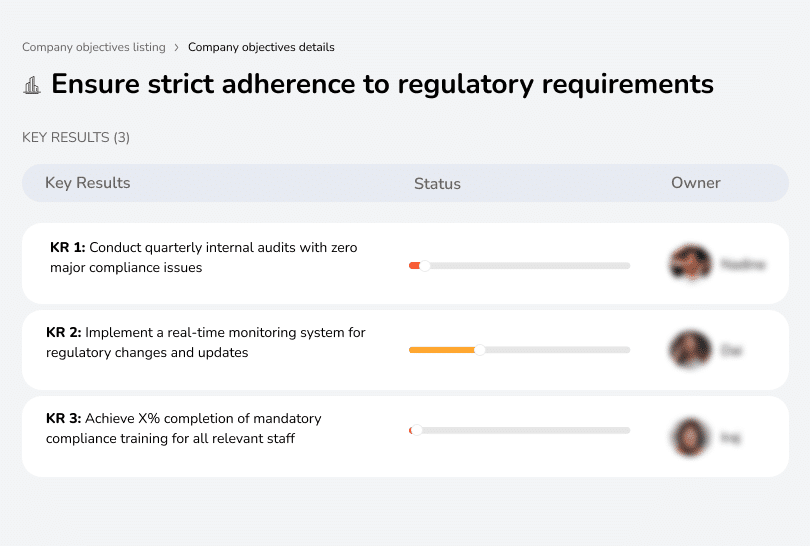 Maintain compliance with all banking regulations.
