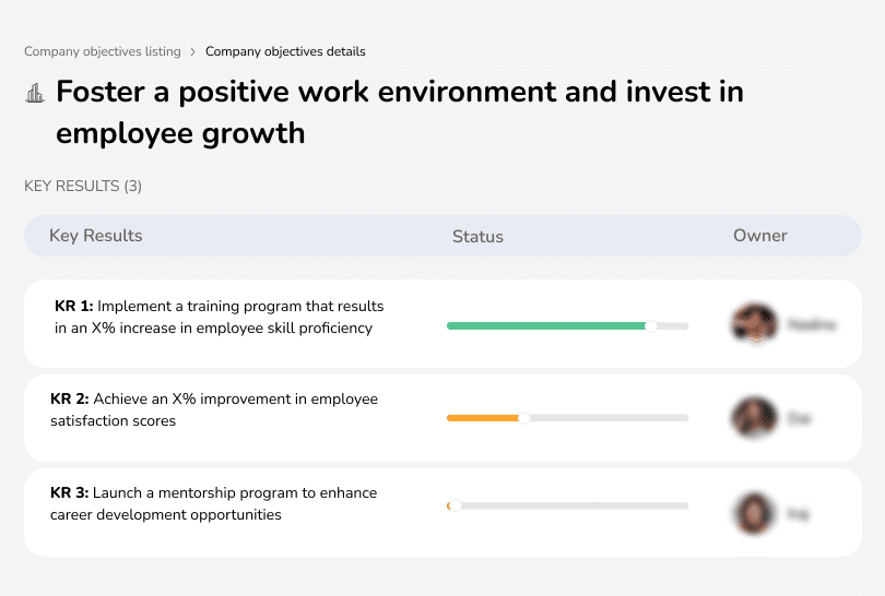 Support employee growth and a strong work culture.
