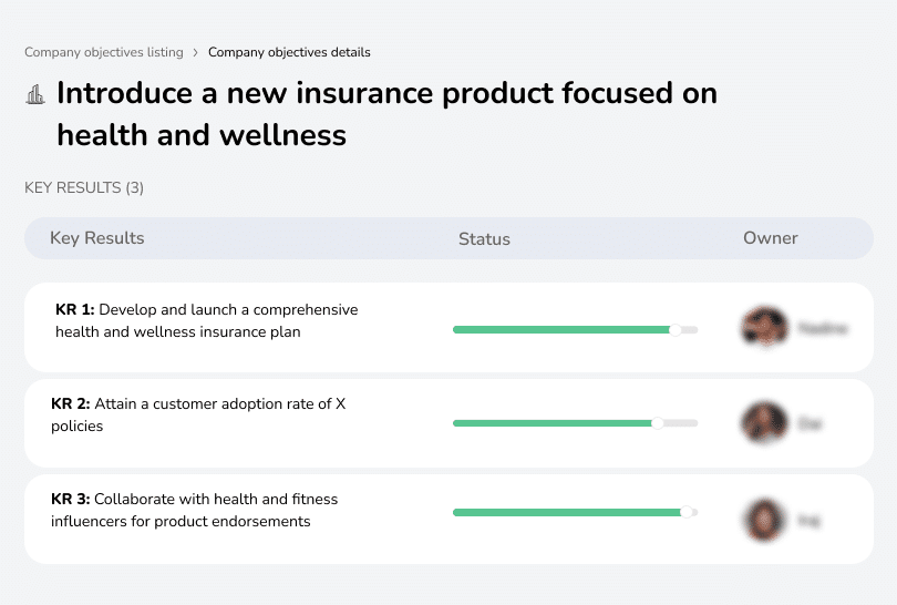 Launch health insurance, reach adoption goals, collaborate with influencers.
