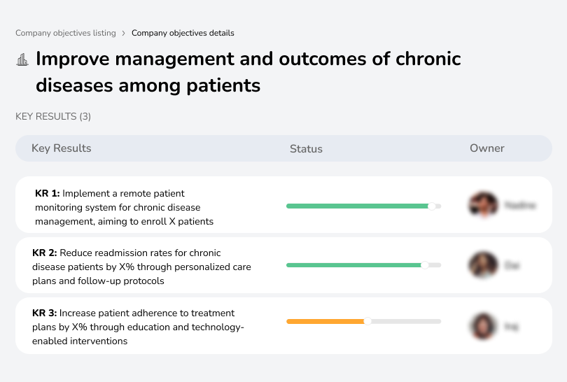 Strengthen chronic disease management and outcomes.