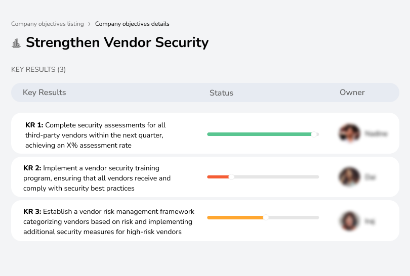 Improve vendor security measures and compliance.
