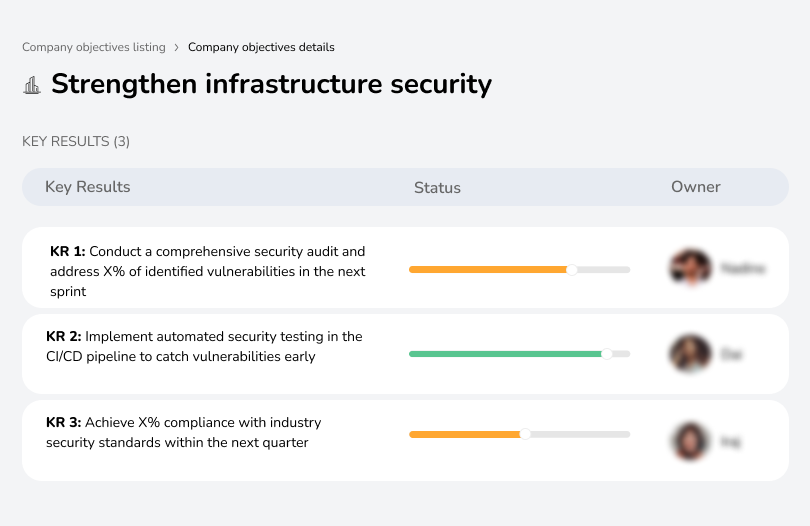 Improve security across infrastructure.