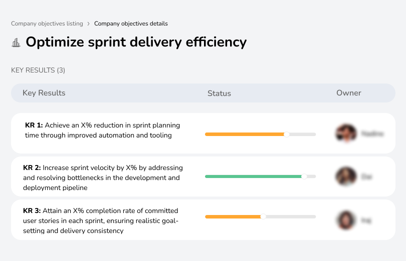 Streamline sprint execution and delivery.
