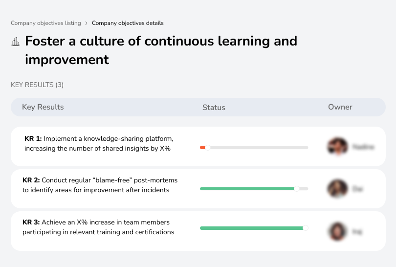 Encourage learning and innovation in DevOps.