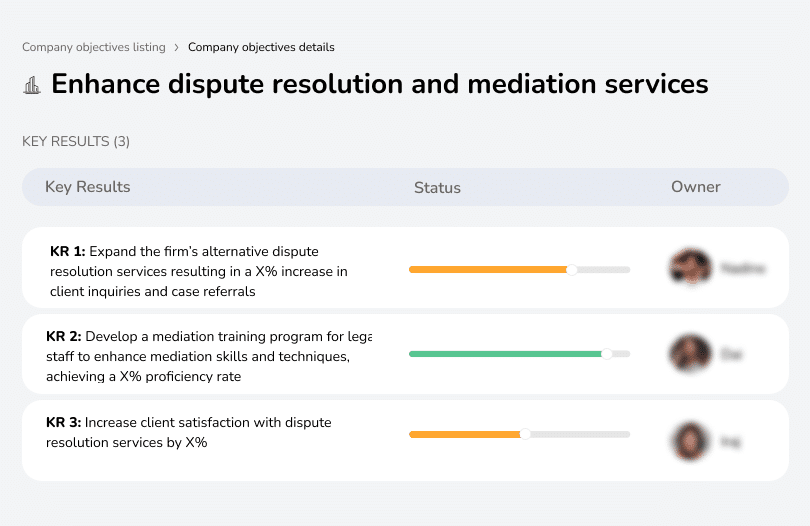 Improve mediation and dispute resolution for better outcomes.
