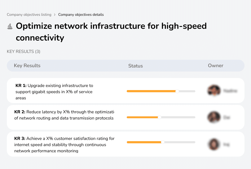 Upgrade infrastructure, reduce latency, increase satisfaction.
