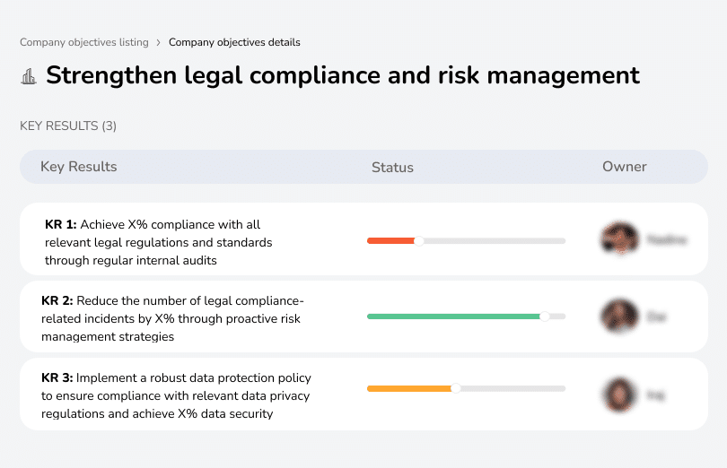 Enhance compliance and risk management in legal operations.
