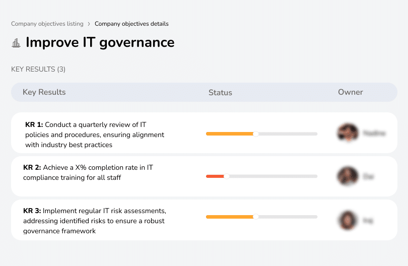 Strengthen IT governance to align with business objectives.