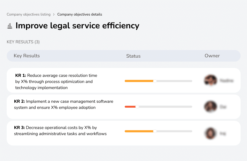 Optimize legal service processes for greater efficiency.
