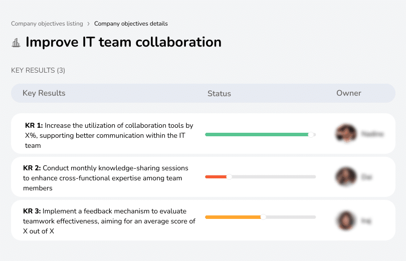Strengthen teamwork within IT for better efficiency and results.