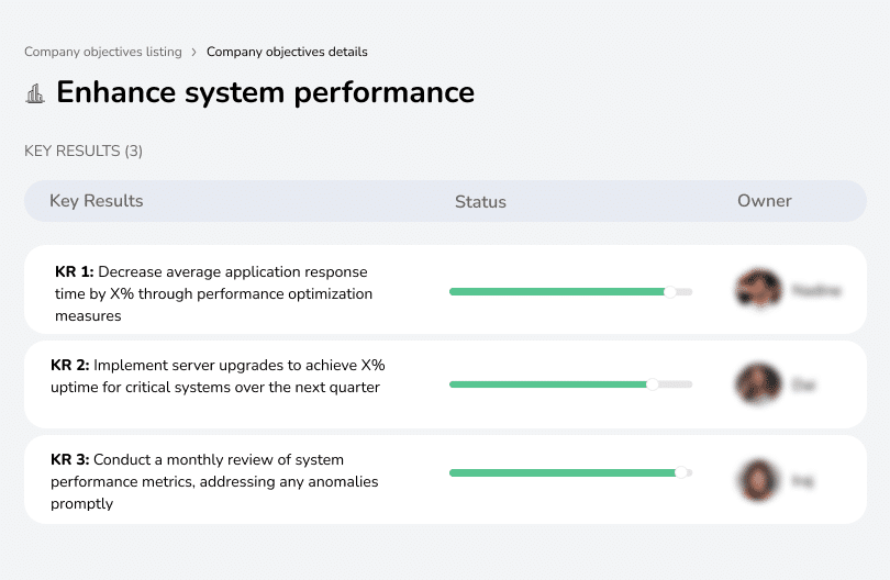 Optimize system performance for faster response times.