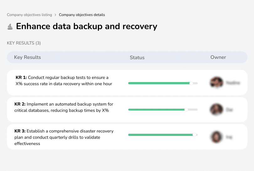 Strengthen data backup and recovery processes for reliability.