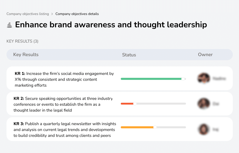 Strengthen brand presence and position as an industry leader.
