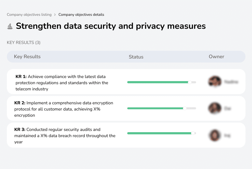 Ensure compliance, encrypt data, audit security.
