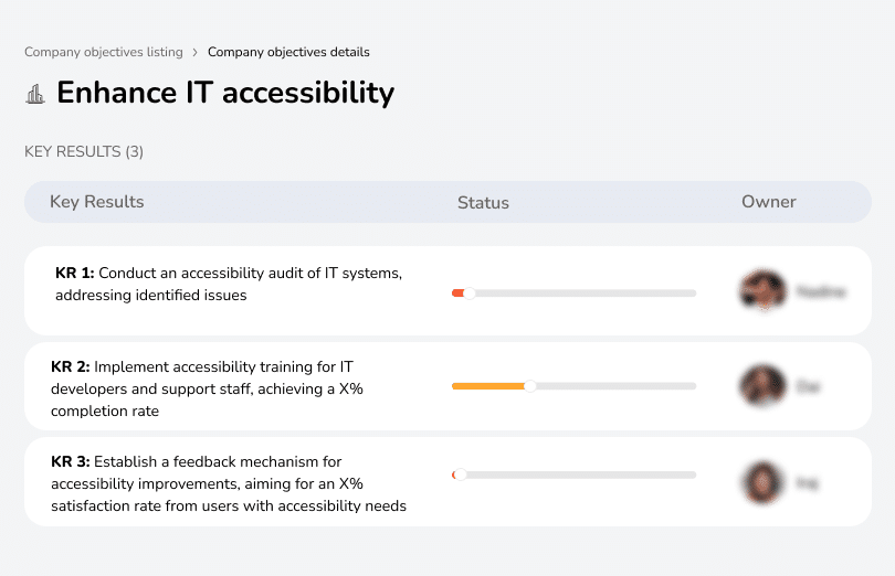 Improve IT system accessibility for all users.