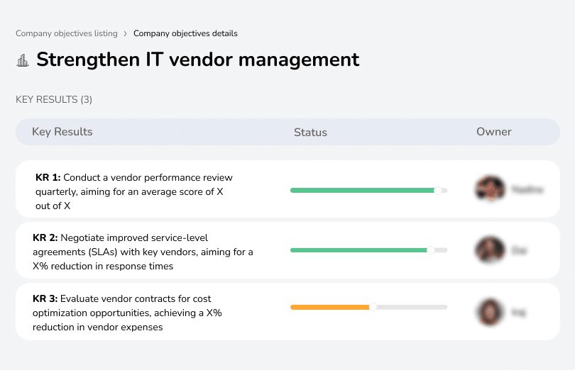 Improve vendor management for better IT service delivery.