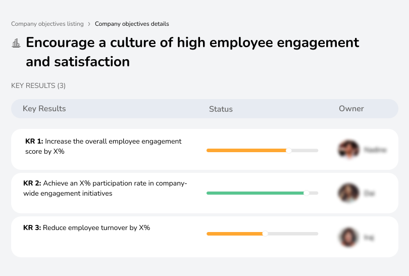 Boost engagement and satisfaction through workplace culture.