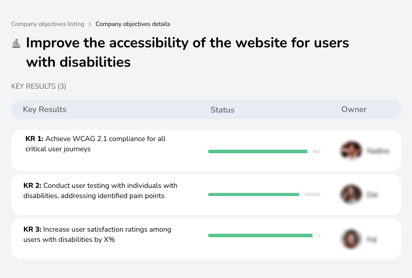 Ensure website accessibility for all users.
