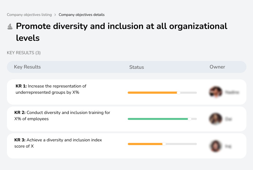Foster diversity and inclusion across all levels.