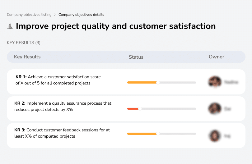 Enhance project quality for better customer satisfaction.
