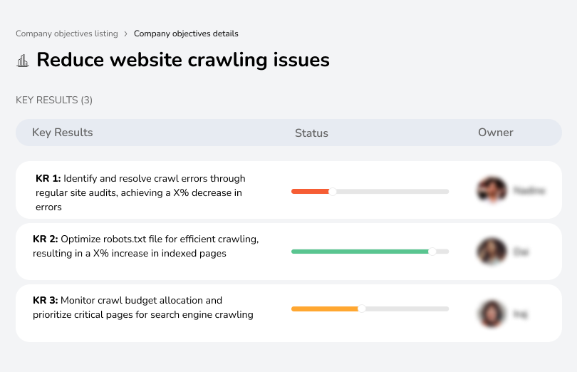 Fix crawling errors to improve search indexing.