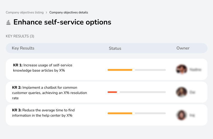 Improve self-service options like knowledge base and chatbots.
