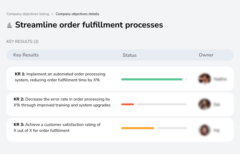 Improve order fulfillment for faster delivery.
