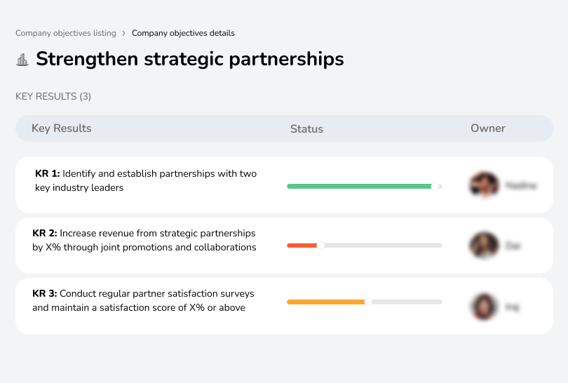 Build and enhance key business partnerships.
