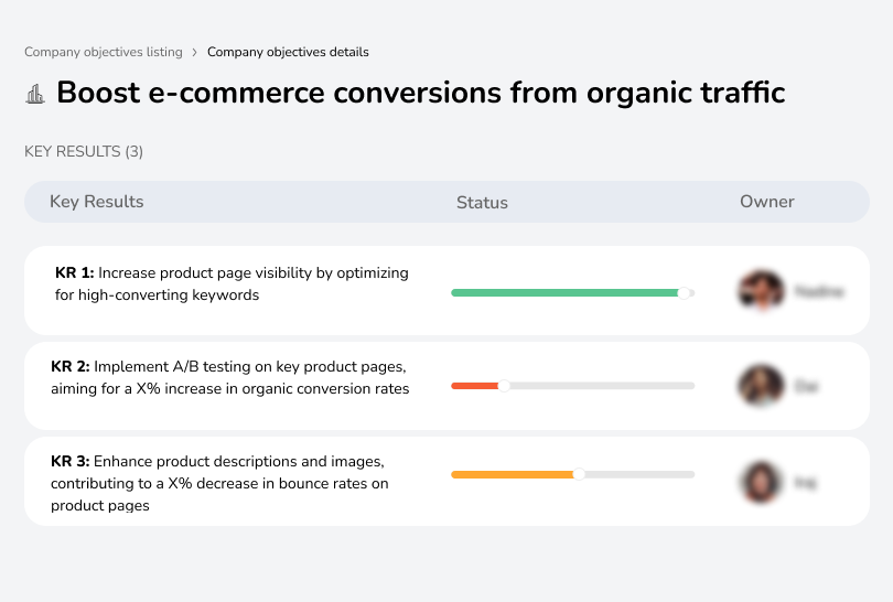 Increase online sales through better organic traffic.