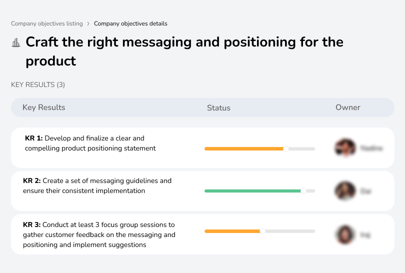 Develop effective messaging and positioning for the product.
