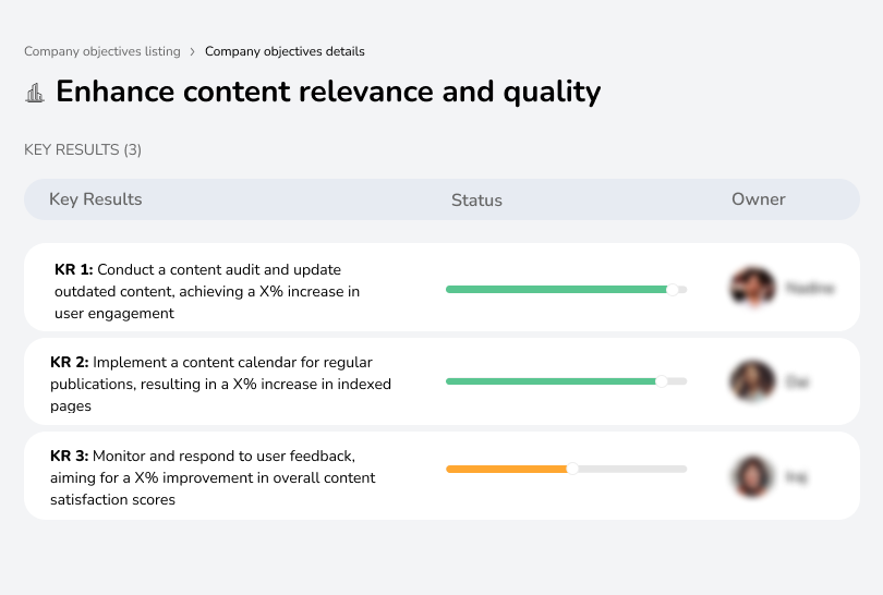 Create high-quality, relevant content for SEO success.