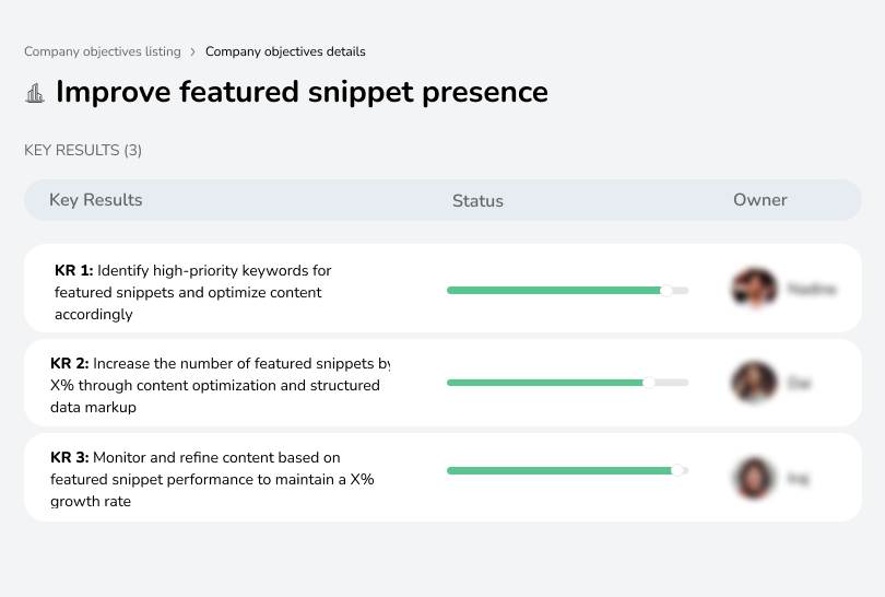Optimize content to appear in featured snippets.