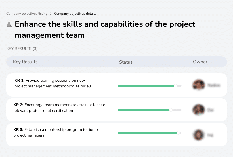 Develop project team skills and expertise.
