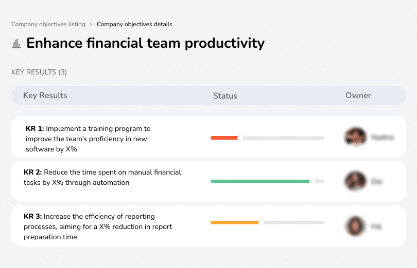 Boost efficiency within the finance team.
