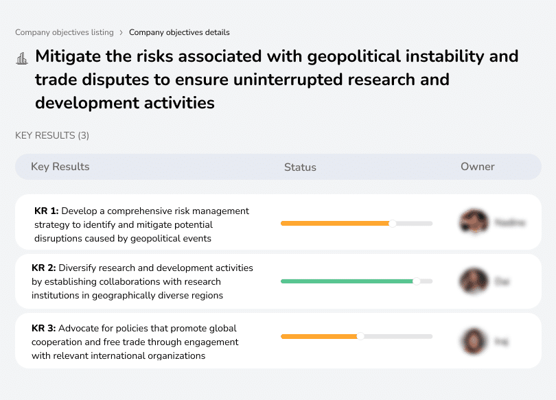 Reduce risks from geopolitical instability and trade issues.