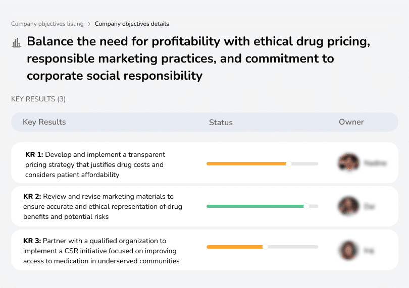 Ensure ethical pricing, responsible marketing, and corporate responsibility.