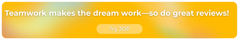 Teamwork makes the dream work—so do great reviews!