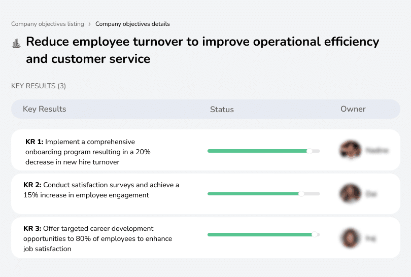 Minimize employee turnover to enhance operational efficiency and customer service quality.